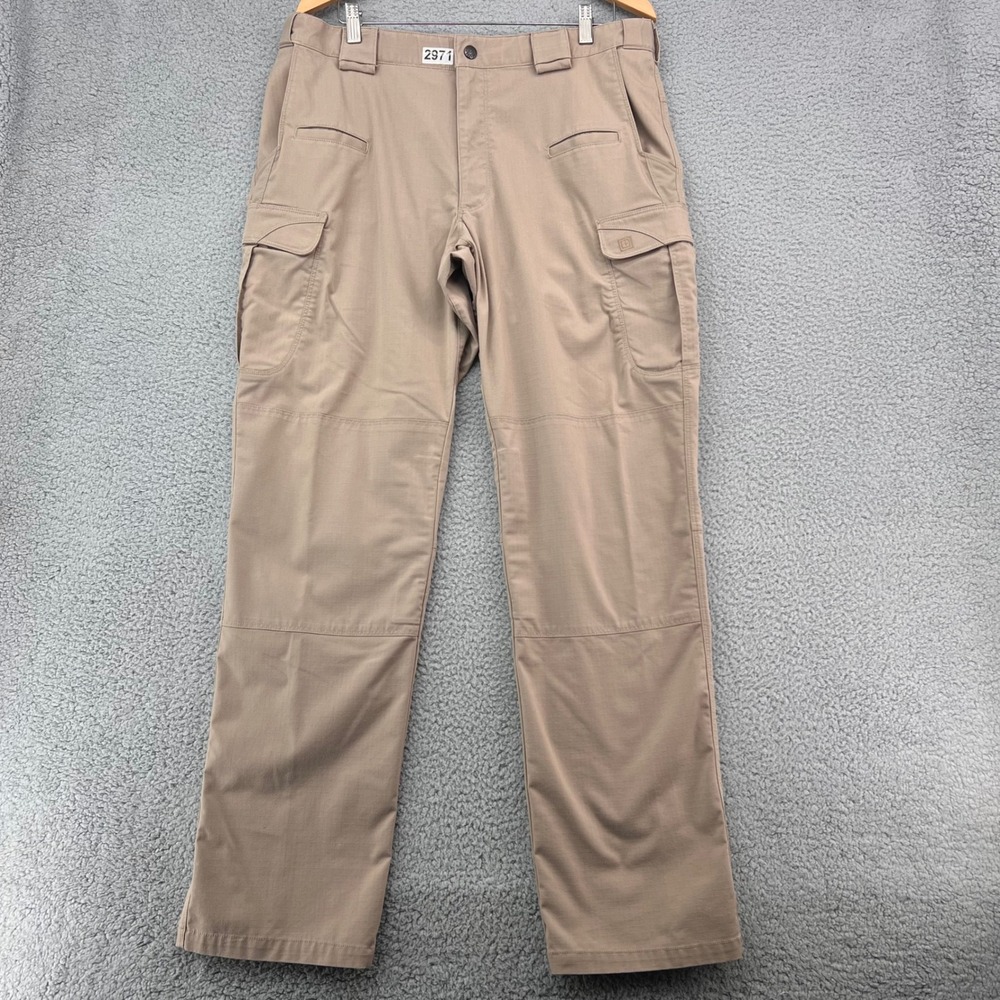 5.11 Tactical Series Cargo Pants Mens 36x34 Khaki Tan Ripstop Trousers